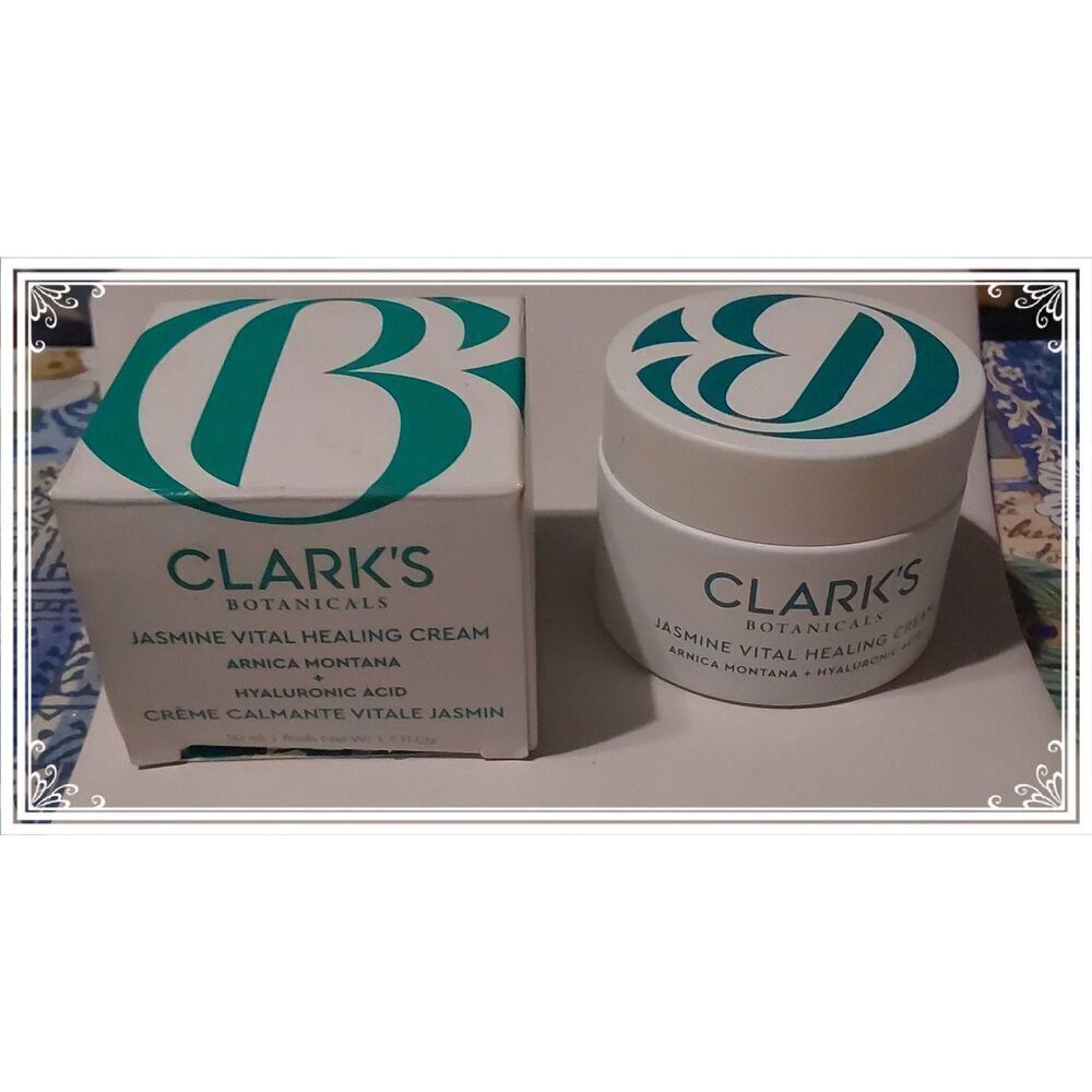 BNIB~Clark's Botanicals Jasmine Vital Healing Cream~1.7 fl. oz.~$125 Value